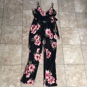 Floral Print Jumpsuit
